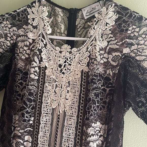 Beguile by Byron Lars Melange Lace Dress
Black and White - Picture 5 of 5